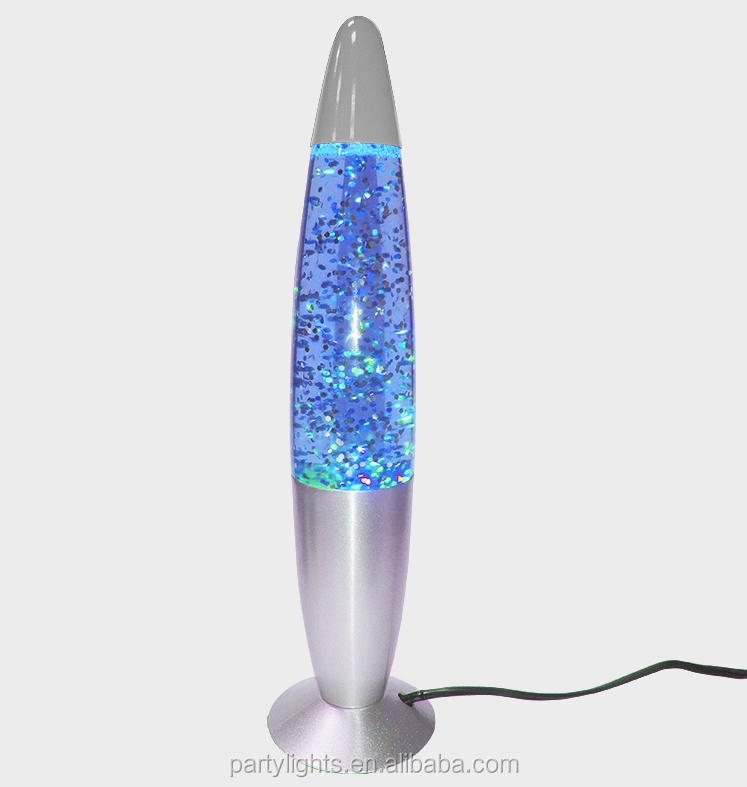 13 &quot;LED Knippert Drijvende Vloerstaande Grote Lava Lamp Glitter Lamp