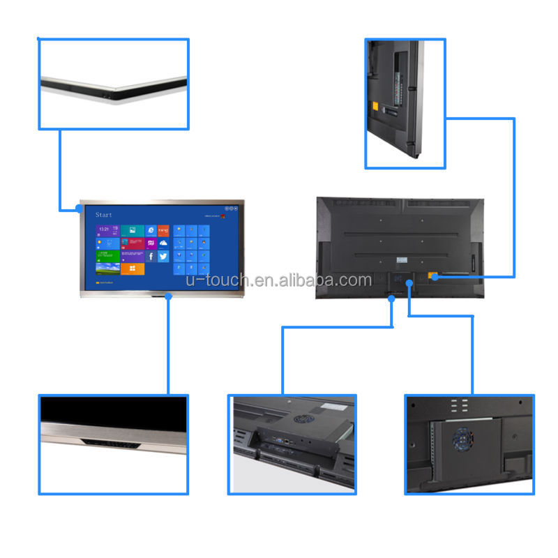 Touch Screen Monitor 65" Wall Mount PC Computer(id9618042). Buy China