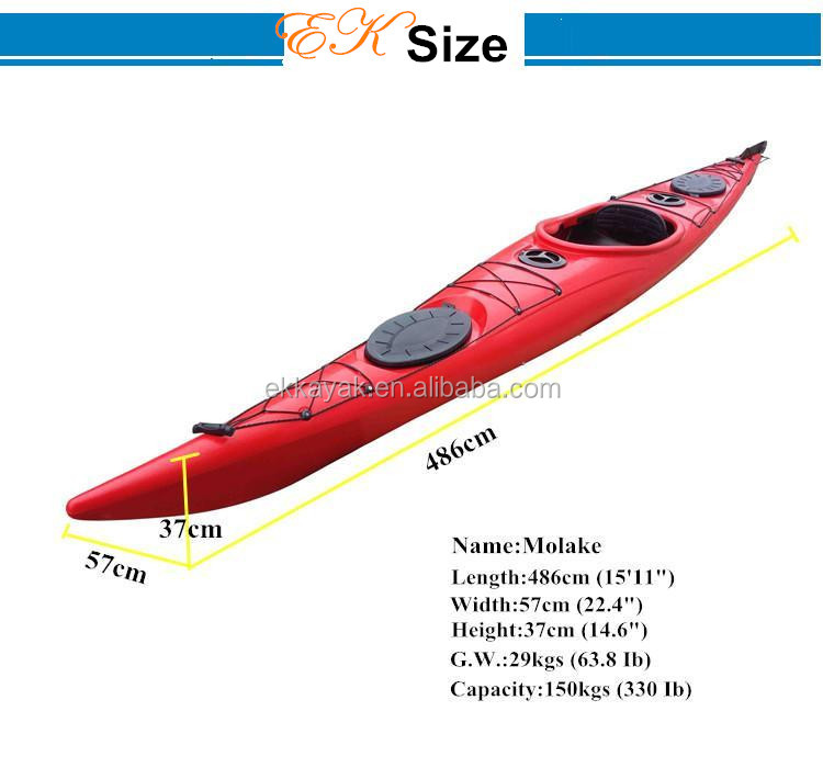 最高のツーリングカヤック486センチ長さプラスチックカヤックスーツツーリングからekカヤック中国仕入れ・メーカー・工場