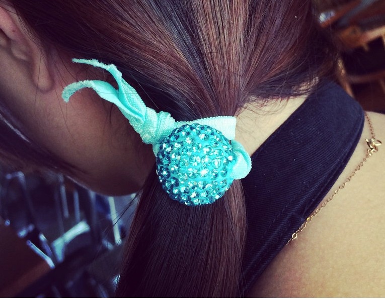 Latest Design Very Beautiful Elastic Hair Ties Hair Band With Crystal