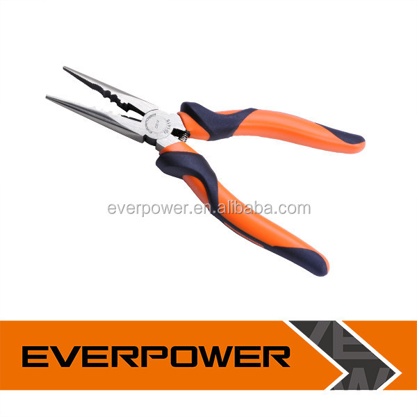 ロングノーズプライヤー機能6''、 tprハンドル付きロングノーズプライヤー、 高品質クロームバナジウムツール問屋・仕入れ・卸・卸売り