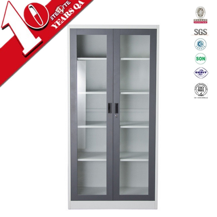 Small Steel Cupboard Design For Dubai/document Storage Box Small With Sliding Glass Door