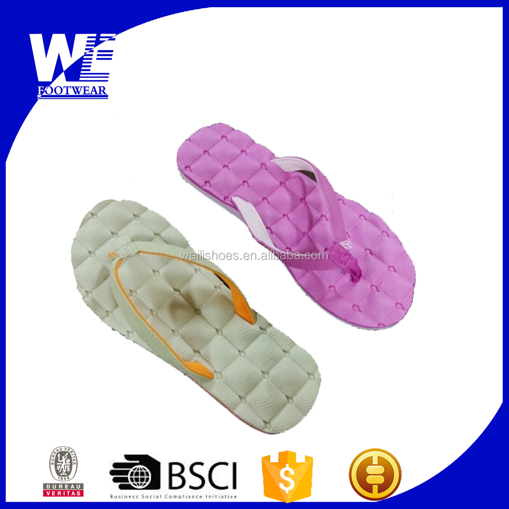 women high elasticity eva platform flip flop for