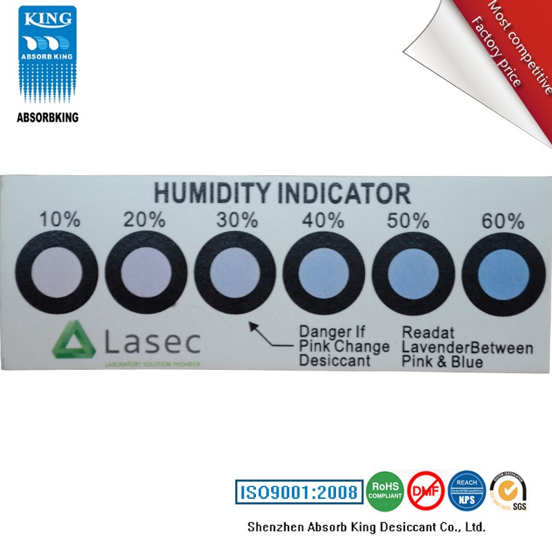 Color Change 6 Spots Blue To Pink Moisture Indicator Label Buy