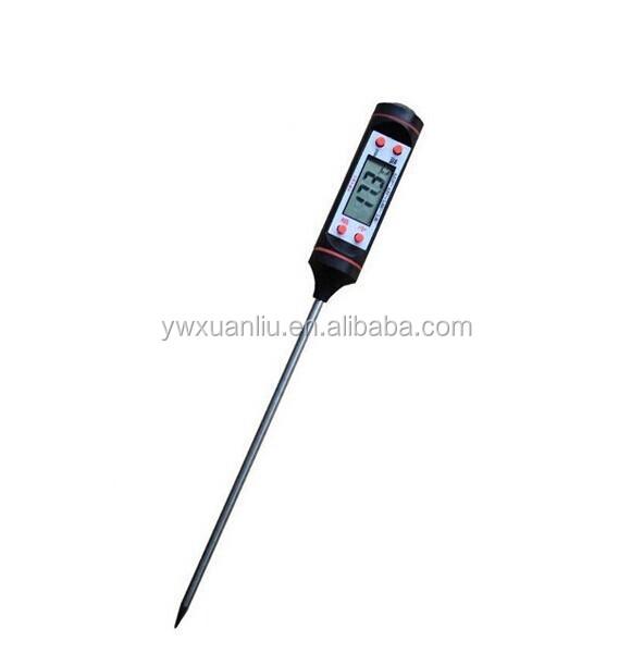 工場食品温度led ディスプレイ デジタル温度計肉プローブ温度計デジタル バーベキュー温度計に 100度仕入れ・メーカー・工場