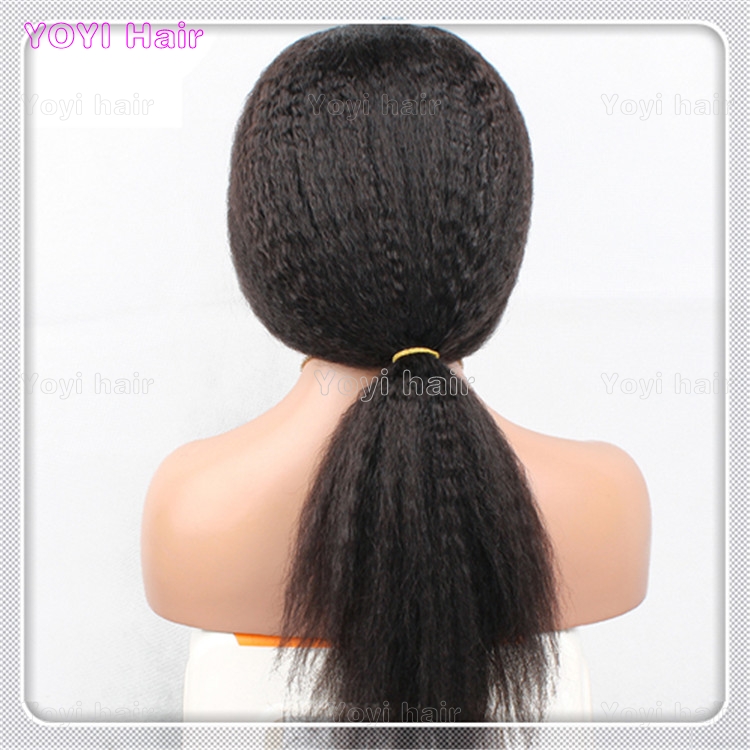 Mongolian kinky straight Ponytail
