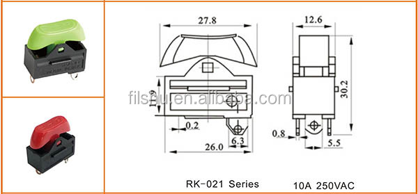 5E4 t85 250v 16A кулисный переключатель и скользящий переключ...