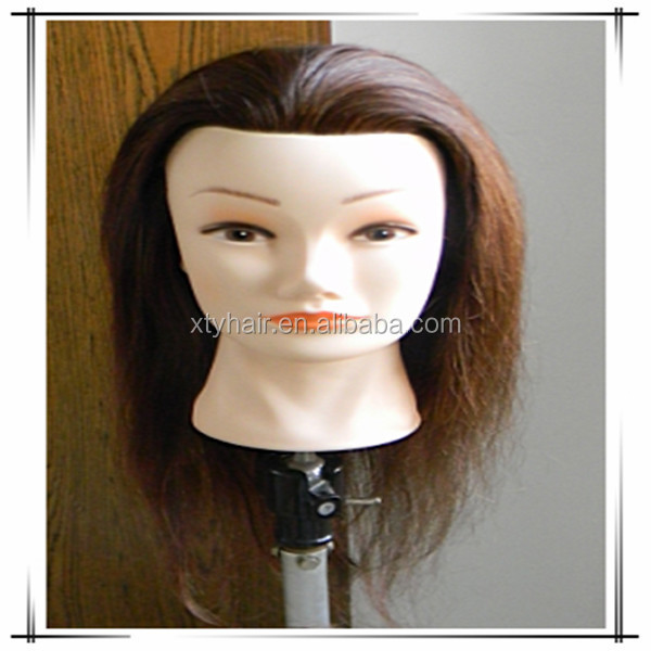 安い人間の髪の毛のマネキンやショルダー付き訓練人形の頭、 髪用ヘッド学校仕入れ・メーカー・工場