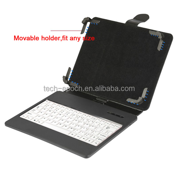 工場価格8インチpu付きbluetoothキーボードhtcのためのレザーケース、 のipad、 サムスン、 androilタブレット問屋・仕入れ・卸・卸売り