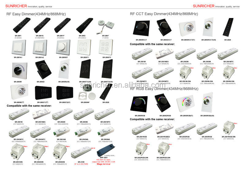 アンドロイド/ipad無線lanrf単一色のリモート調光器問屋・仕入れ・卸・卸売り