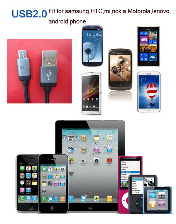 携帯電話ケーブル2014年新しい設計高品質マイクロusbデータケーブルusbケーブル問屋・仕入れ・卸・卸売り