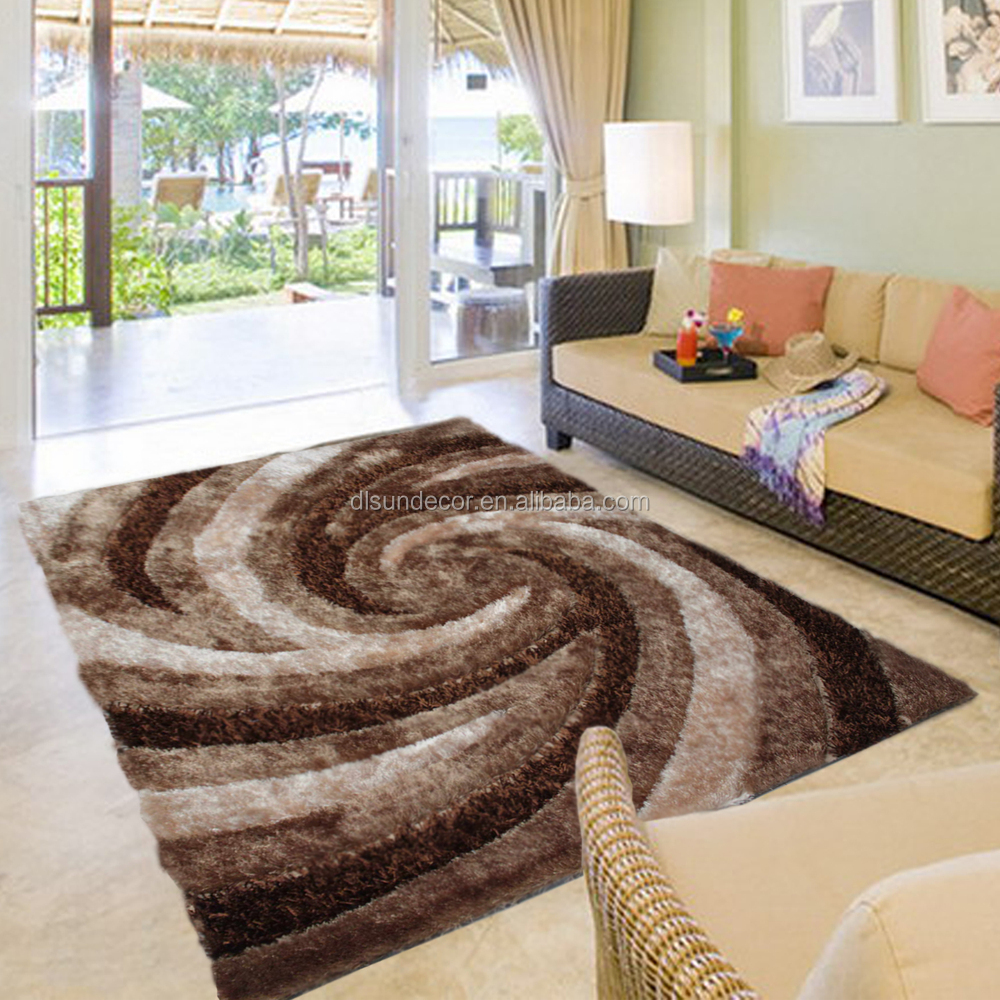 Chinese goedkope polyester shaggy tapijten modern design tapijt ...