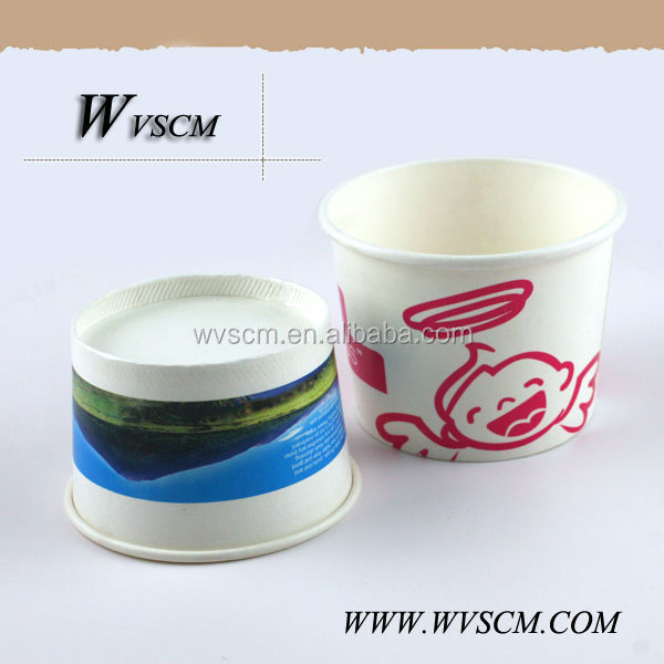 Customized paper frozen Yogurt Cup