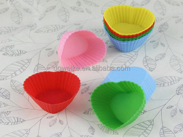 Colorful Silicone Cup Bakeware for cake decorating