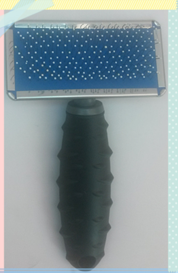 (m) pr80045-2単一色のプラスチックハンドルきちんとした耐久性のある金属毛ヘアブラシ仕入れ・メーカー・工場