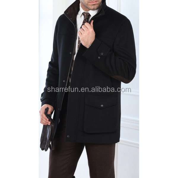 工場卸売黒450g/sm100％メンズカシミヤコート冬のコートのジャケット仕入れ・メーカー・工場