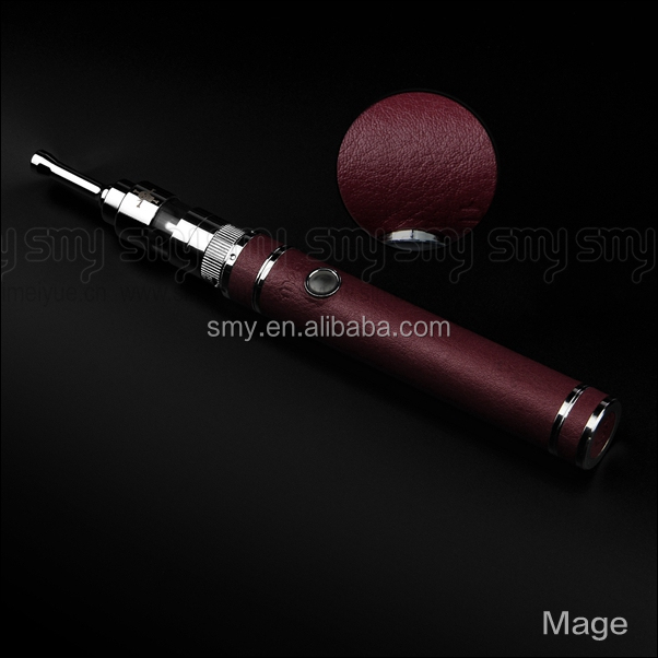 Best vaporizer mechanical mod Mage vv mech vape mod from 3.7v to 6v with real leather cover special for richman