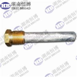 aluminum/zinc anode rods for water heaters