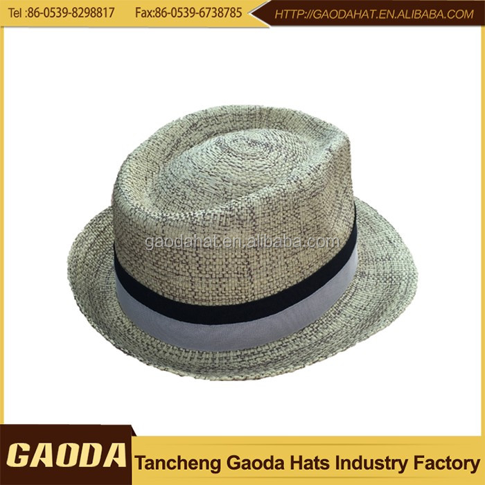 高品質わら帽子、 安いバルク人気紙わらフェドーラ帽仕入れ・メーカー・工場
