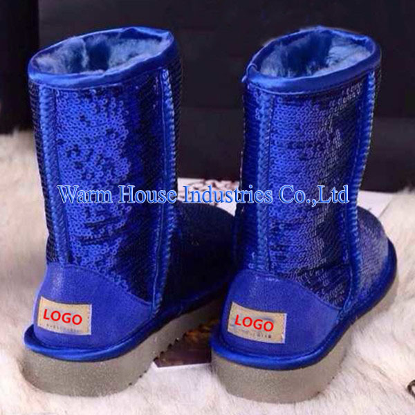 新しい人気のあるスパンコール女の子のための雪のブーツ仕入れ・メーカー・工場