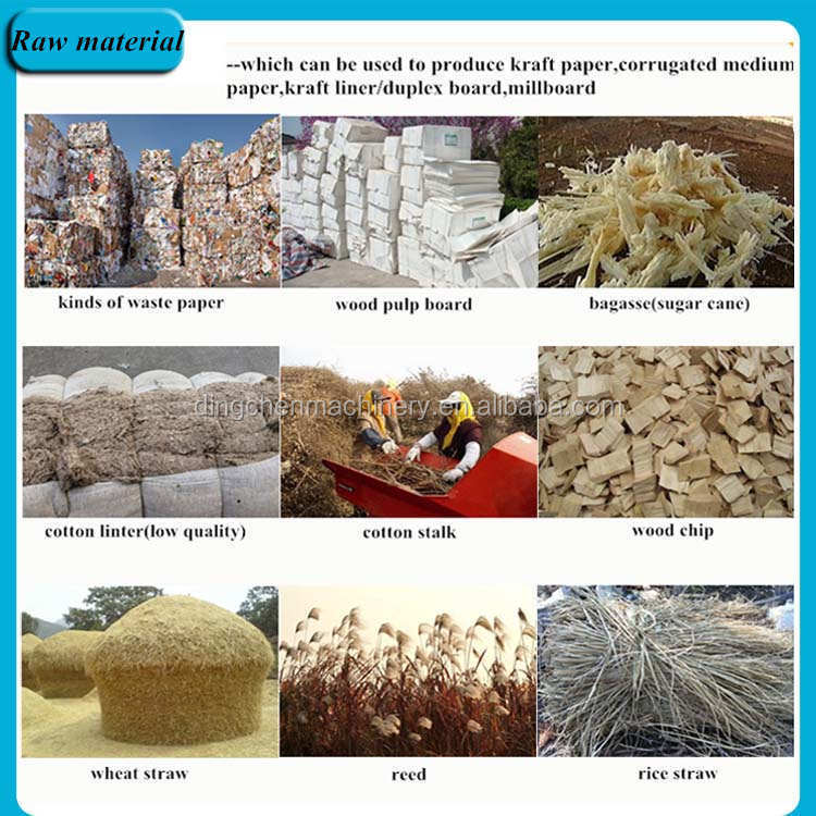 raw material for brown paper