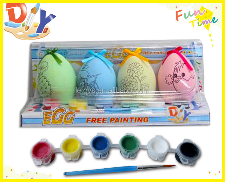 diyの創造的なプラスチック絵イースターの装飾卵、 水彩絵イースターエッグ仕入れ・メーカー・工場