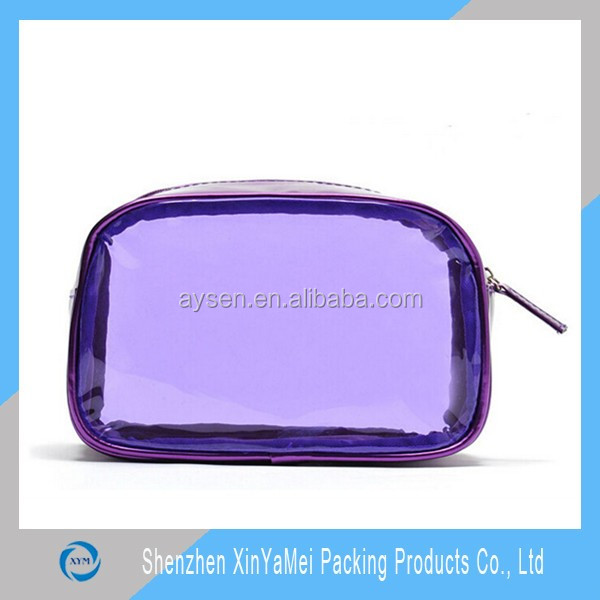 Clear PVC cosmetic bag packaging