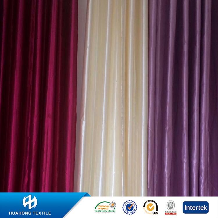 100 Polyester Weave Shiny Satin Curtains Fabrics Textiles Buy