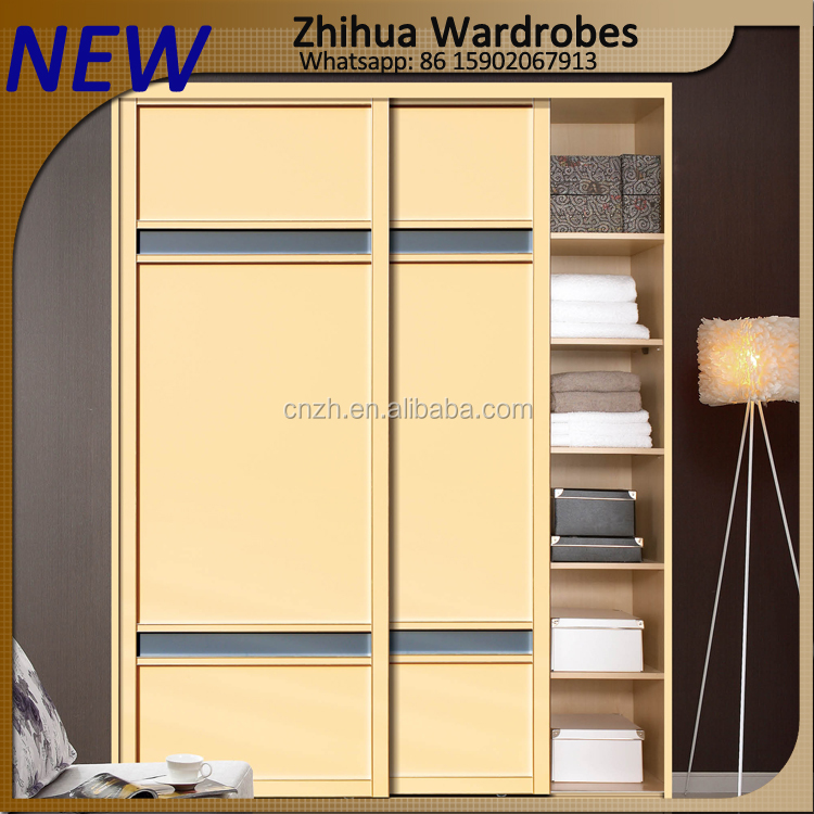 Zhihua Modern 2 Colors Combination Wardrobe In Sliding Door