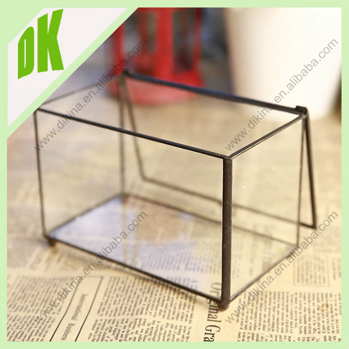 Wedding Clear Glass Cube Vase 20x10x10cm 3 Different Sizes