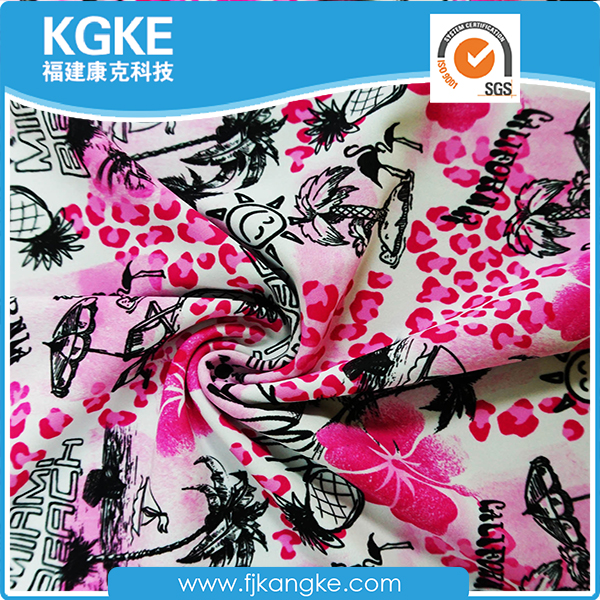 beautiful floral 100% polyester fabrics