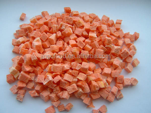 Freeze Dried Carrot Cubes