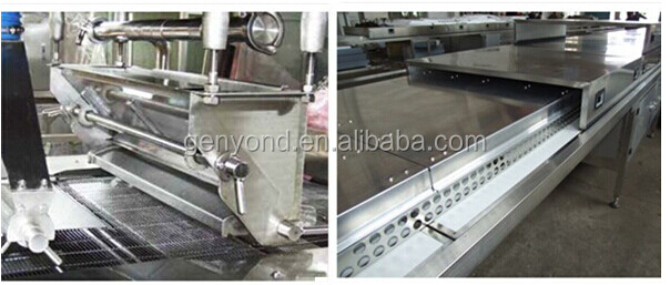 Automatic enrobing&coating machine for chocolate beans/bar/cake/biscuit processing