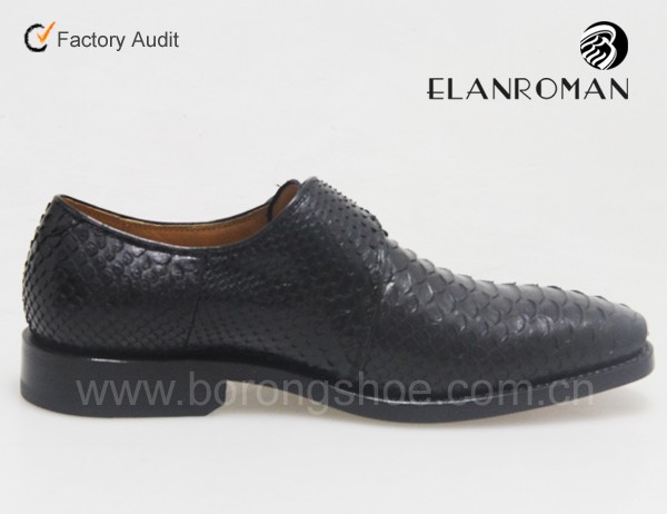 純粋なマニュアルパイソン革男性の靴をカスタマイズ色仕入れ・メーカー・工場