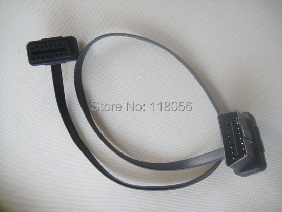 New Flat Thin As Noodle GPS Cable 60cm OBD OBD2 OBDII 16Pin Male to Female Car accessories Diagnostic Cables Extension Connector 4.jpg