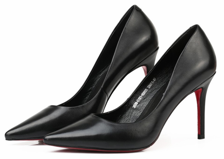 新しいデザイン2015牛革レザーの女性はハイヒールの靴、 オフィスの女性のポンプ仕入れ・メーカー・工場