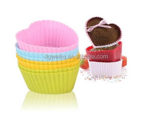Colorful Silicone Cup Bakeware for cake decorating