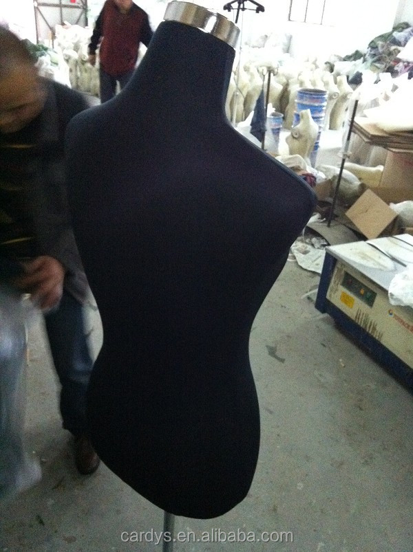 安い女性半身繊維ラップ金属ベースのマネキン仕入れ・メーカー・工場