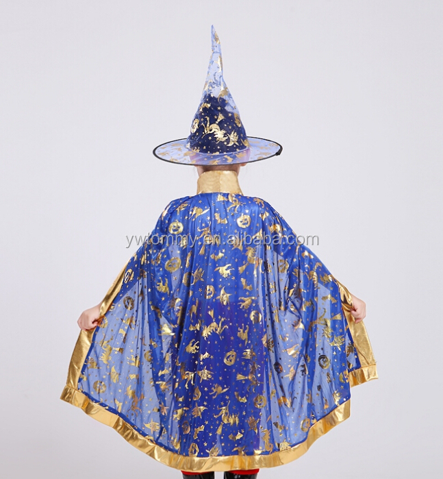 熱い販売安いハロウィン魔女衣装のマントと帽子仕入れ・メーカー・工場