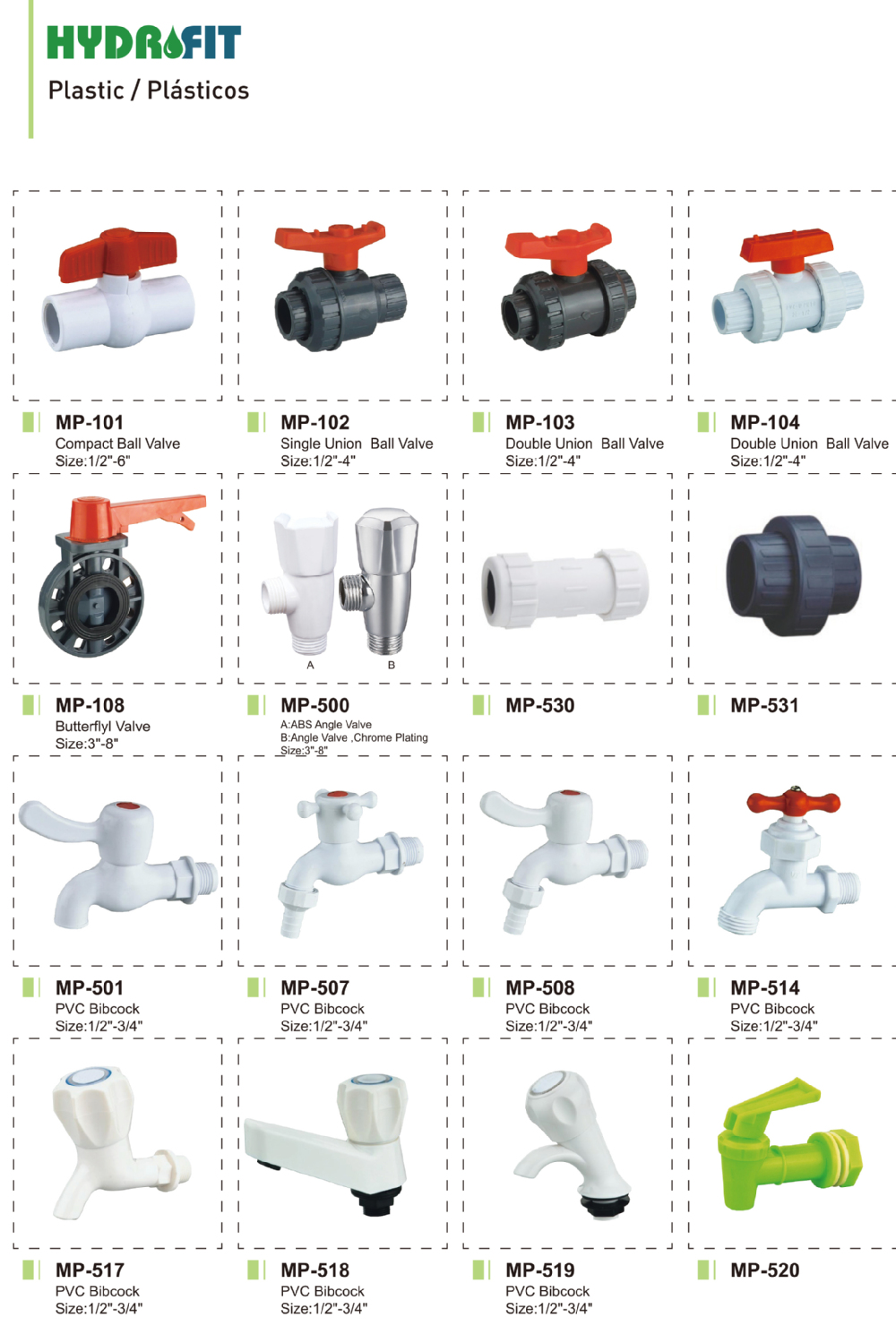 プラスチック製水栓蛇口フィットカタログメキシコ市場南アメリカのための問屋・仕入れ・卸・卸売り
