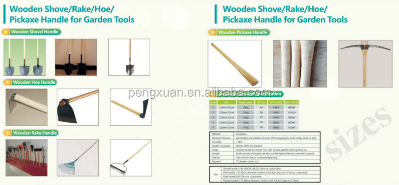 90cm Length High Quality Eucalyptus Wood Pickaxe Handle.jpg