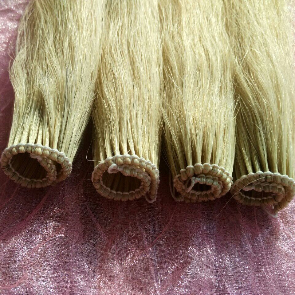 Wefted Horse Hair Extension Mane Hair Fake Tail For Horse Racing 18