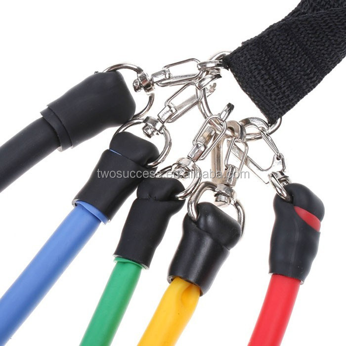 Natural Latex Resistance Tubes with Foam Handles exercises cords