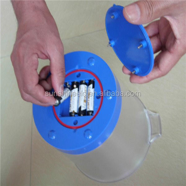 Whole sale RGB waterproof led plastic large champagne outdoor ice bucket for party