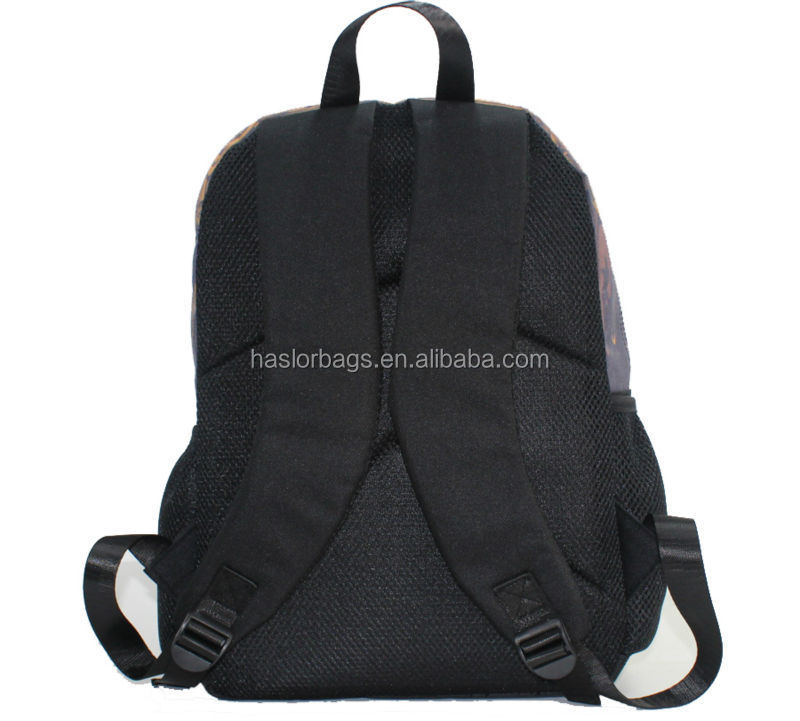 Newest fashion canvas bag and cool pattern backpack for boys