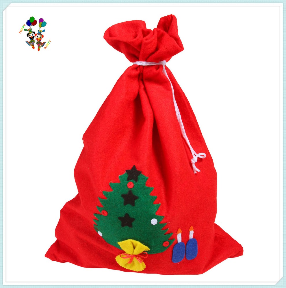 cheap felt xmas party large drawstring christmas santa cheap felt xmas party large drawstring christmas santa