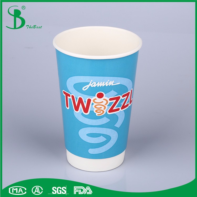 Wholesale Customized Printed Coffee Paper Cups With Lid And Sleeve