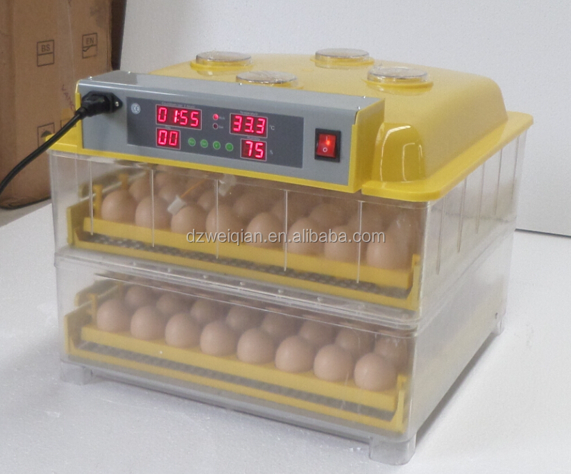 Automatic incubator and hatcher/egg incubator 96 eggs/chicken poultry 