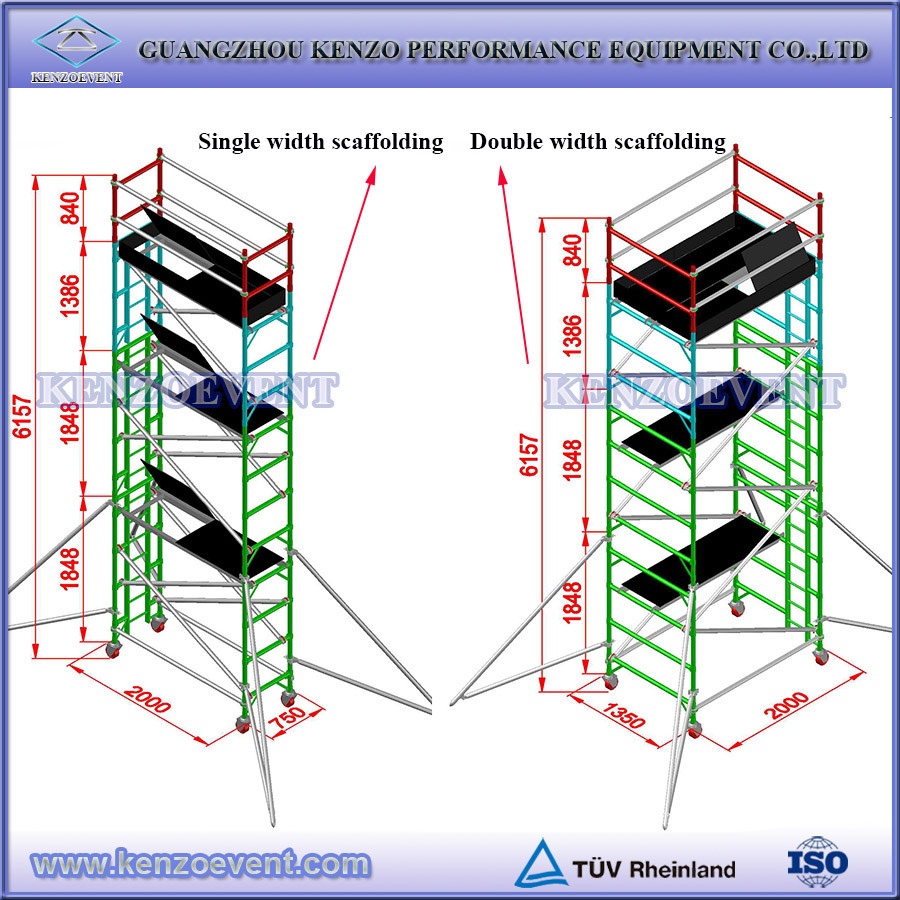 guangzhou safety scaffolding aluminum alloy scaffolding