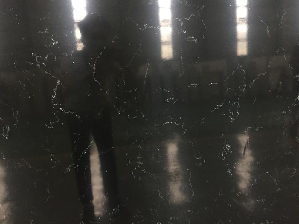 Black Wall Panel Quartz Slabs With Thin Veins D8203 SLAB 2.jpg